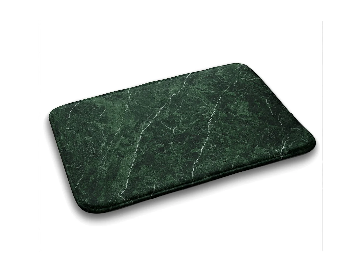 Alfombra de baño elegante 90x60 cm - Alfombra de baño moderna Mármol verde único