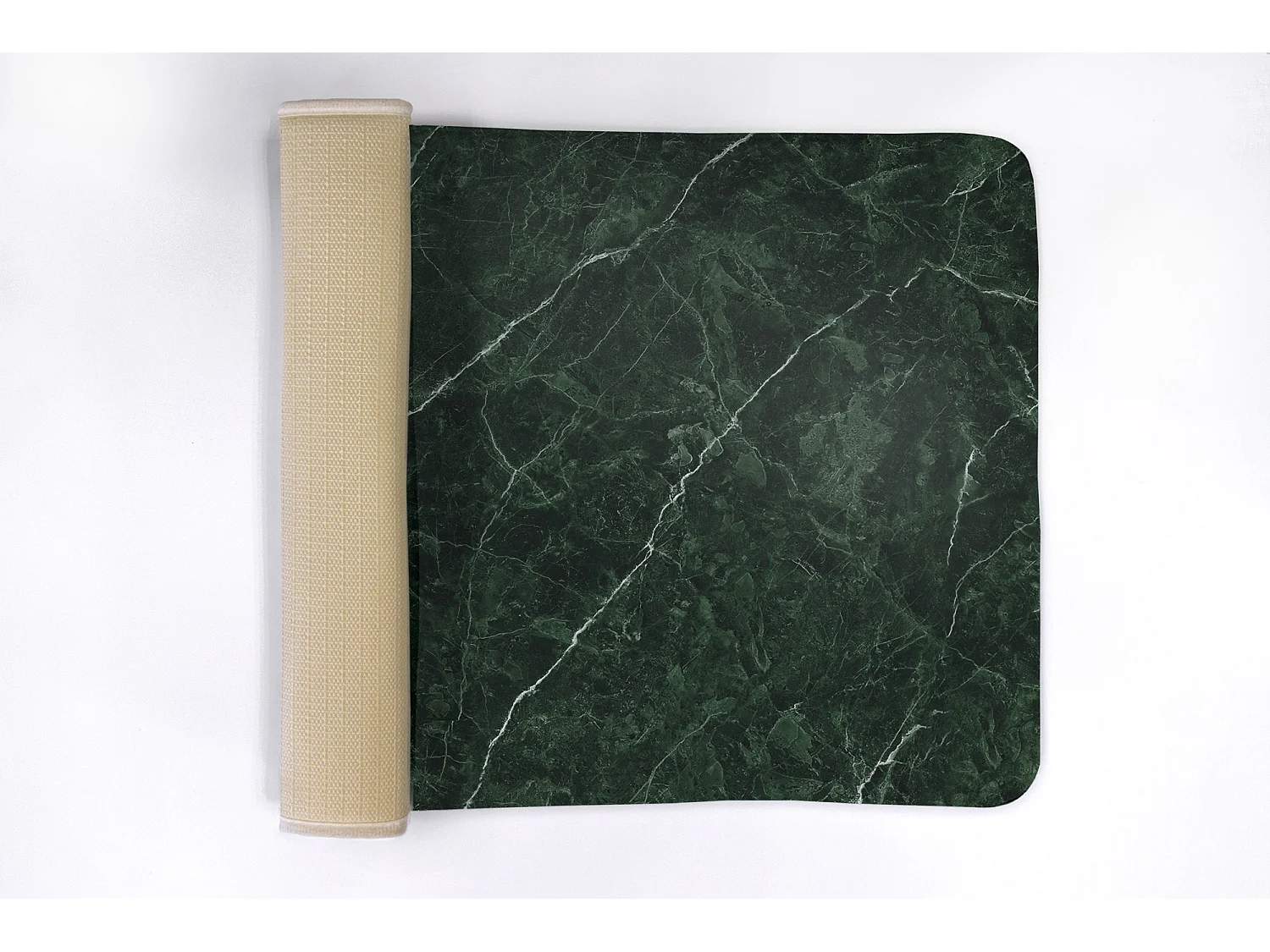 Alfombra de baño elegante 90x60 cm - Alfombra de baño moderna Mármol verde único