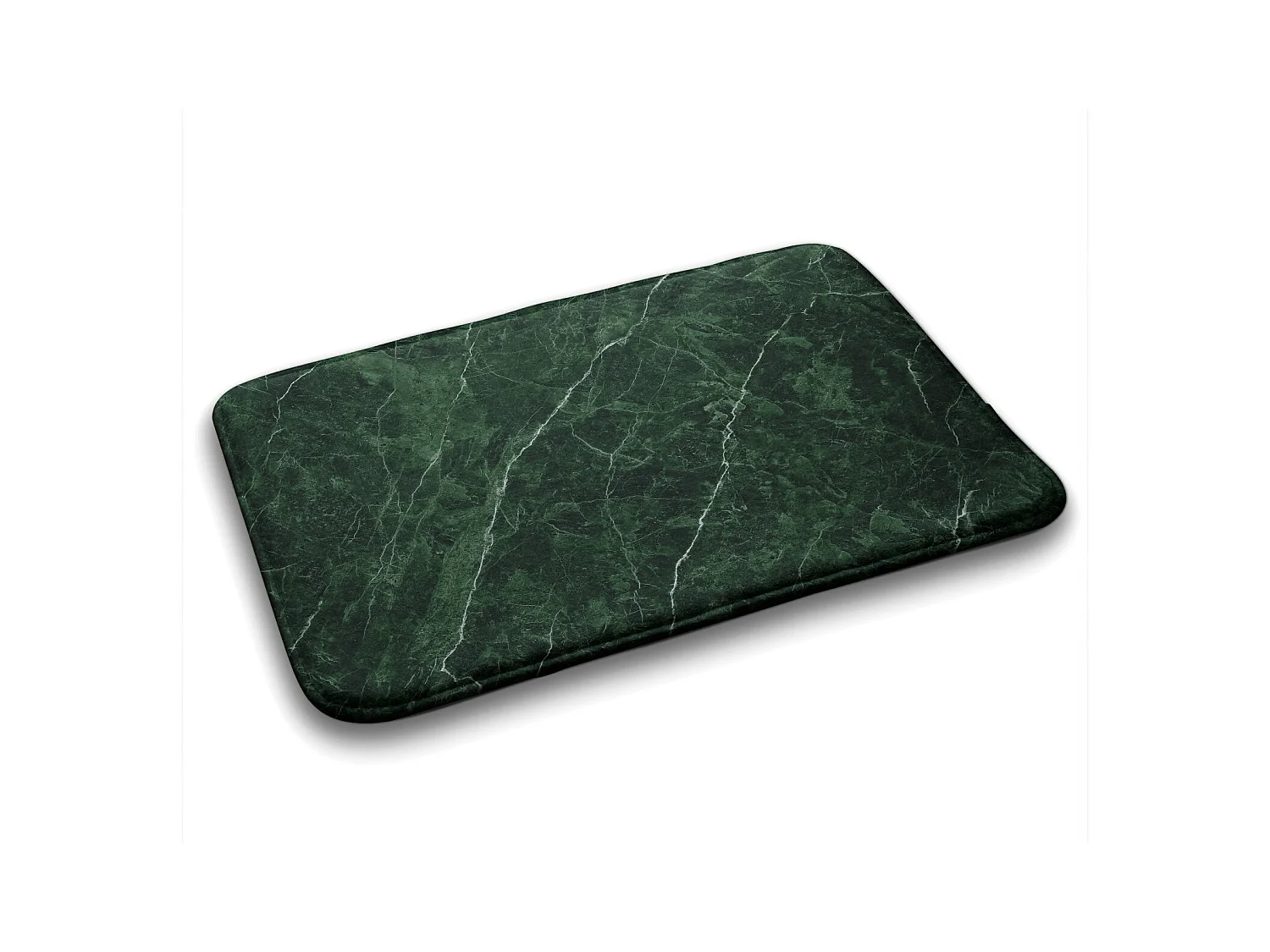 Tapis de salle de bain élégant 90x60 cm - Tapis de salle de bain moderne Marbre vert unique