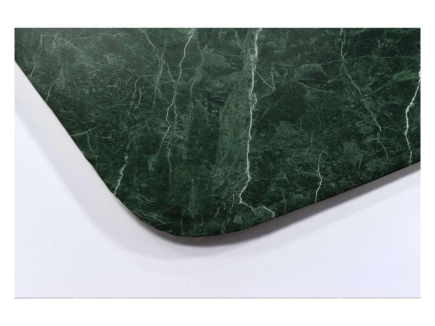Stilvoller Badezimmerteppich 90x60 cm - Moderner Badezimmerteppich Einzigartiger grüner Marmor