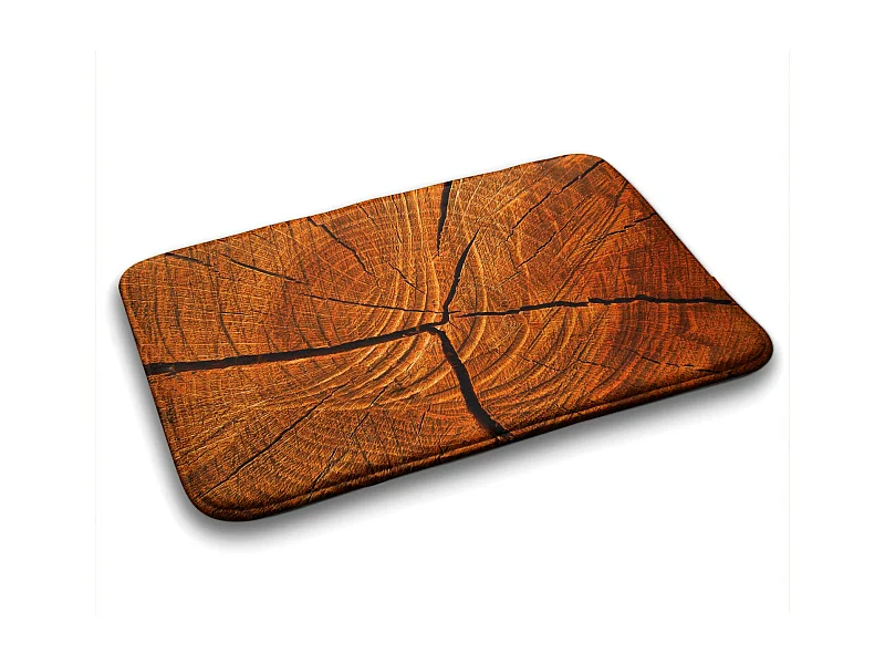 Modern badkamerkleed 75x45 cm - Comfortabel badkamerkleed Rustieke boomstam