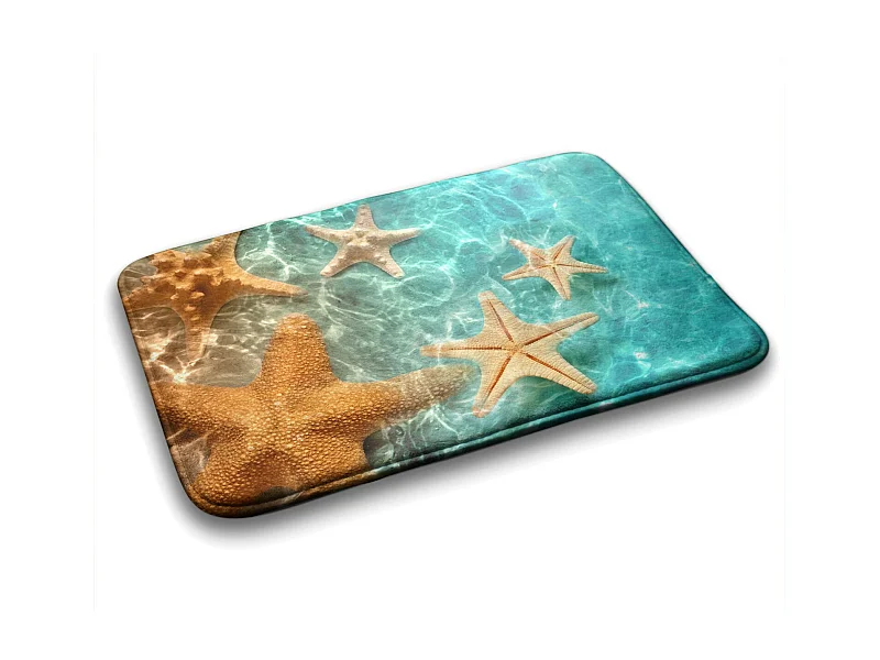 Elegant badkamerkleed 90x60 cm - Modern badkamerkleed Zeester