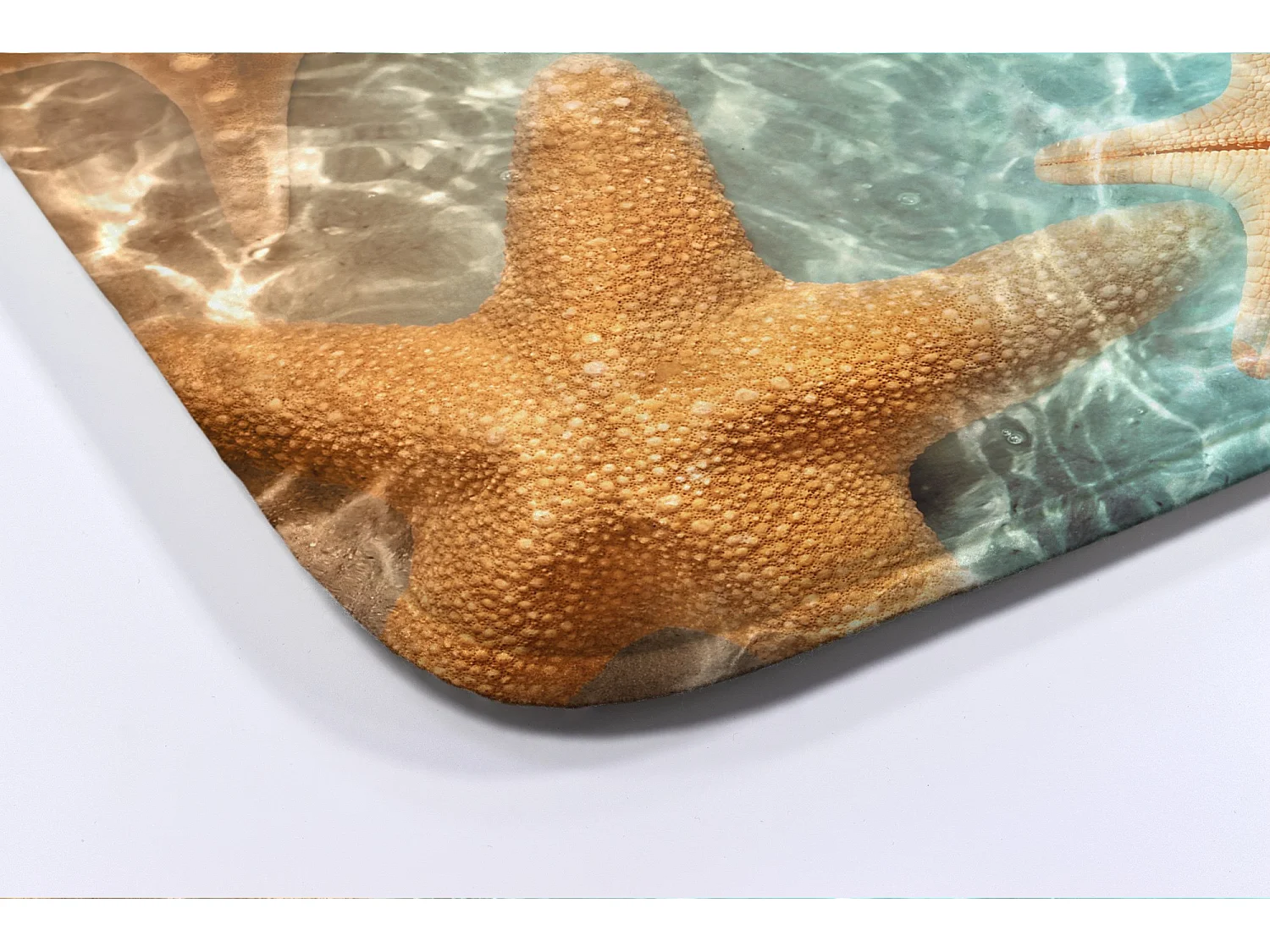 Tapis de salle de bain élégant 90x60 cm - Tapis de salle de bain moderne Étoile de mer
