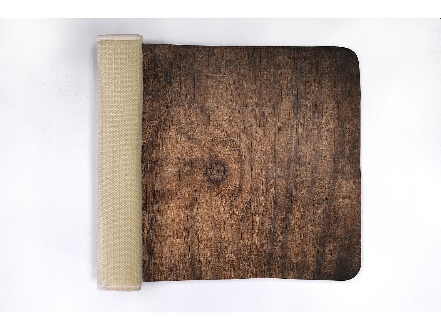 Badezimmermatte 90x60 cm - Rutschfeste Badezimmermatte aus Naturholz