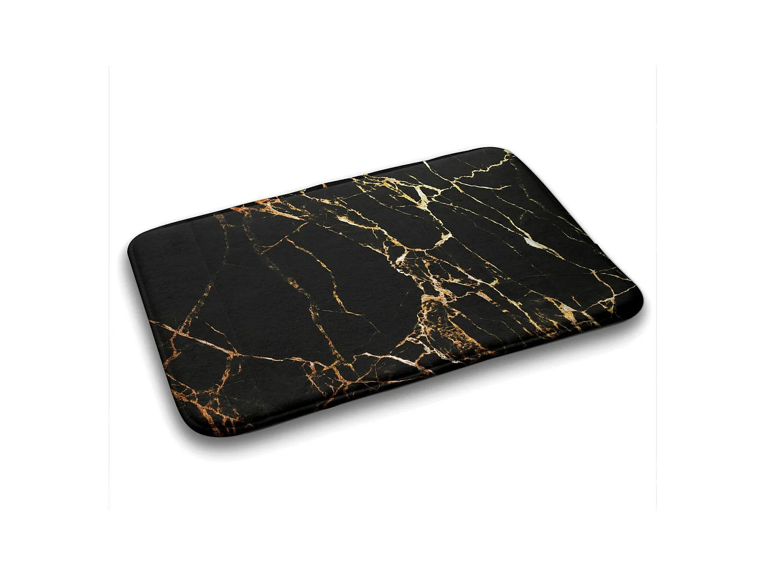 Tapis de salle de bain doux 90x60 cm - Tapis de salle de bain antidérapant motif marbre classique