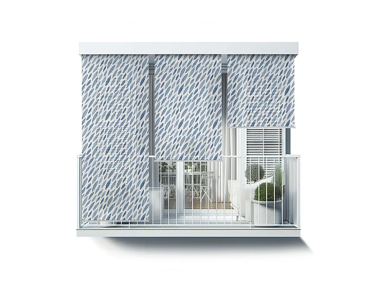 Magnifique store enrouleur extérieur - 80x180 cm -Motifs abstraits Rideau de balcon, Stores enrouleurs de balcon, Rideau pare-soleil