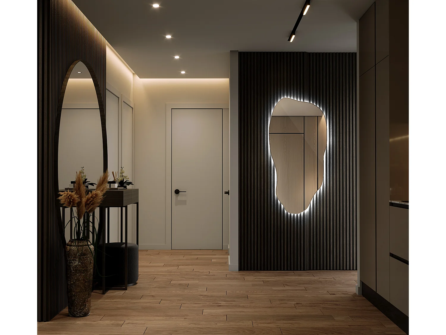 Miroir LED décoratif à suspendre Possibilité d'installation verticale et horizontale 50 cm x 100 cm - lumière froide