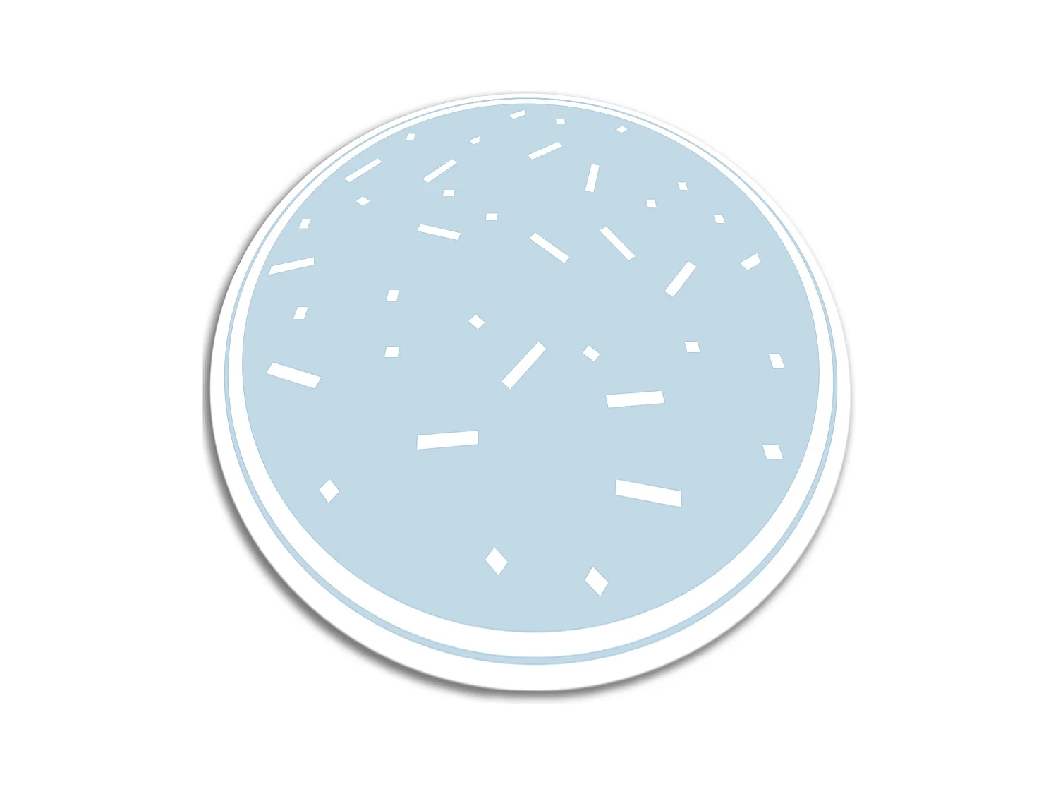 Tapijt Vinyl 120cm Waterdichte Rond PVC voor Woonkamer Keuken Decoratie - Streepjes