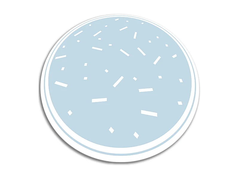 Tapijt Vinyl 140cm Waterdichte Rond PVC voor Woonkamer Keuken Decoratie - Streepjes