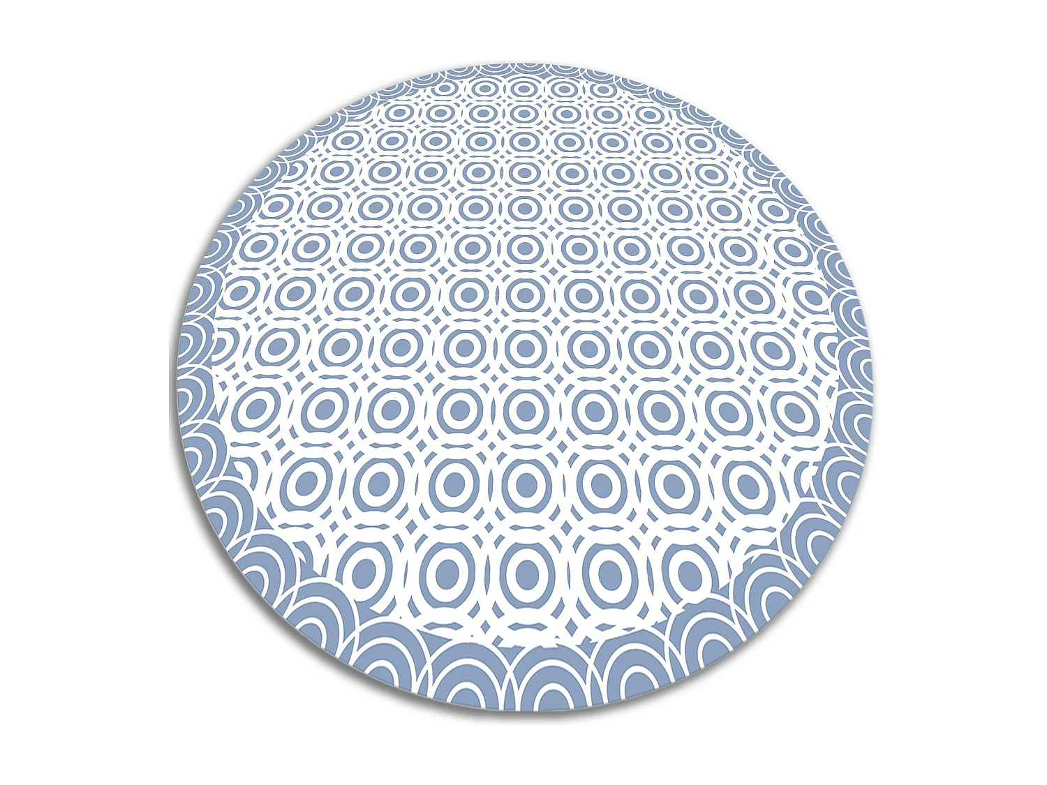 Tapijt Vinyl 60cm voor Woonkamer Keuken Waterdichte Rond PVC Decoratie - Herhaalbare cirkels