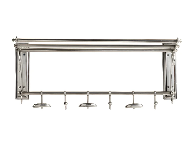 Porte manteau mural 6 crochets et porte chapeaux