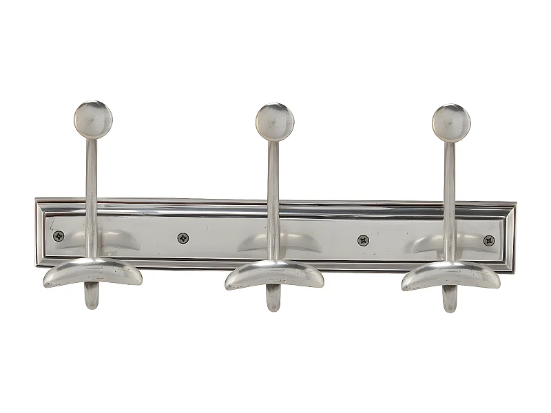 Porte manteaux mural 3 patères en laiton