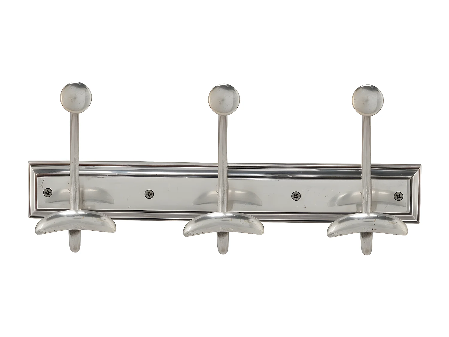 Porte manteaux mural 3 patères en laiton