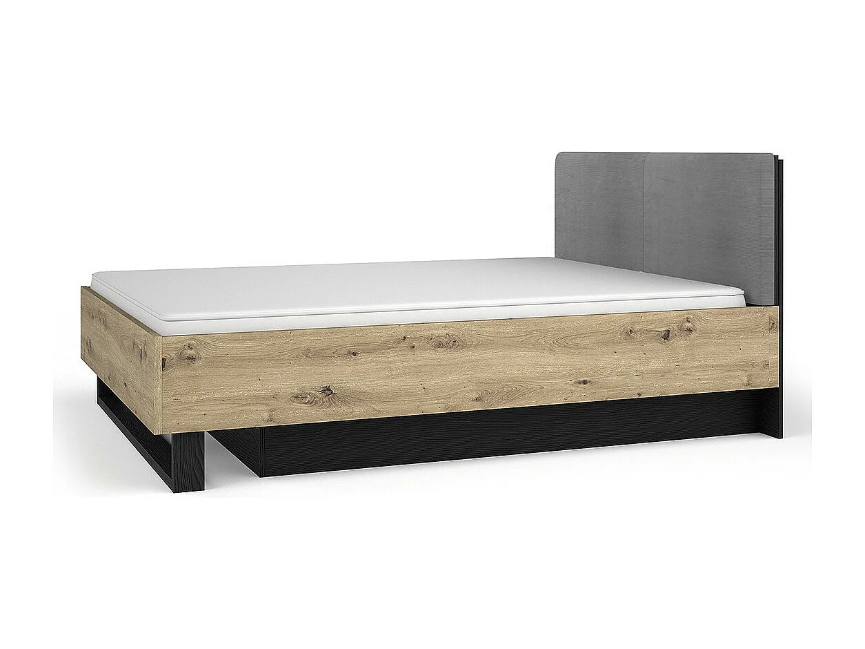 Opbergbed 160x200 MELODY - Modern Design met Gestoffeerd Hoofdbord