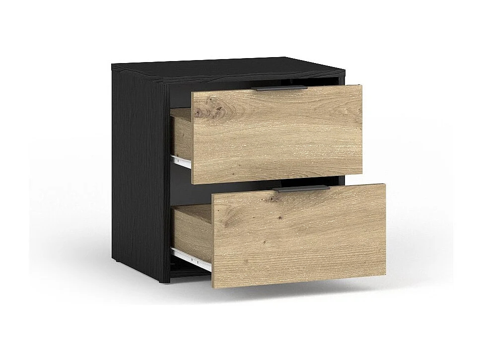 Ensemble de Meubles Chambre complète MELODY - Armoire, Lit Coffre, Tables de Nuit et Commode