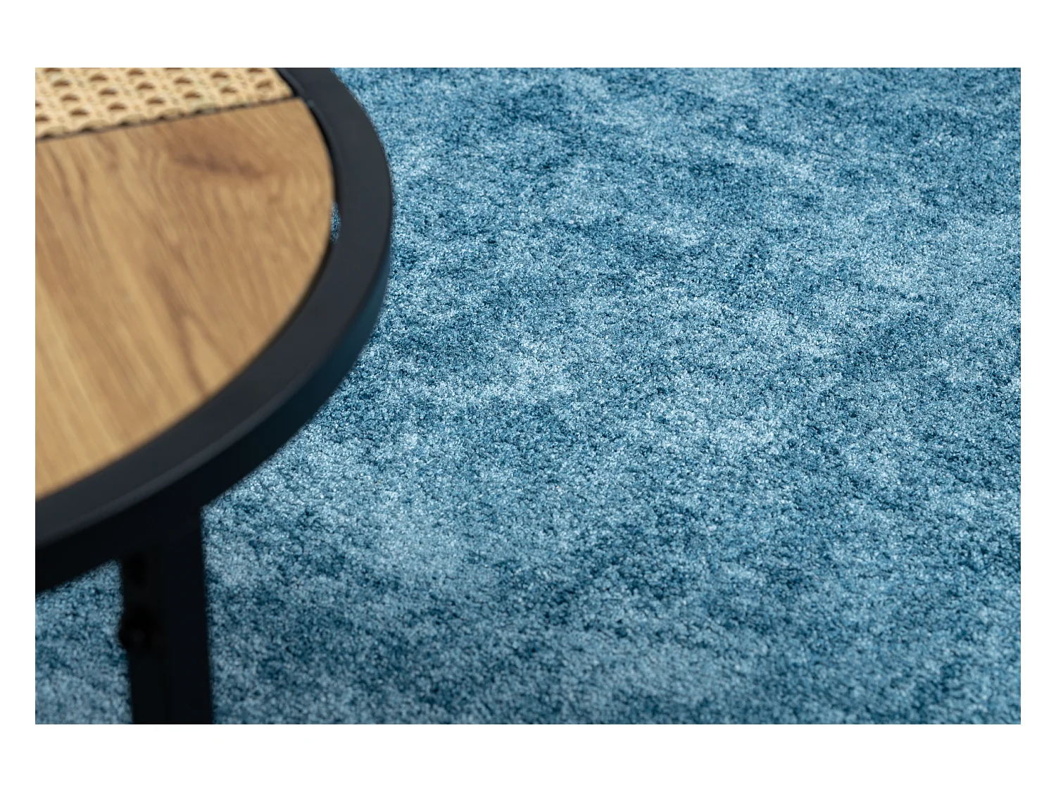 TAPIS cercle POZZOLANA bleu cercle 100 cm