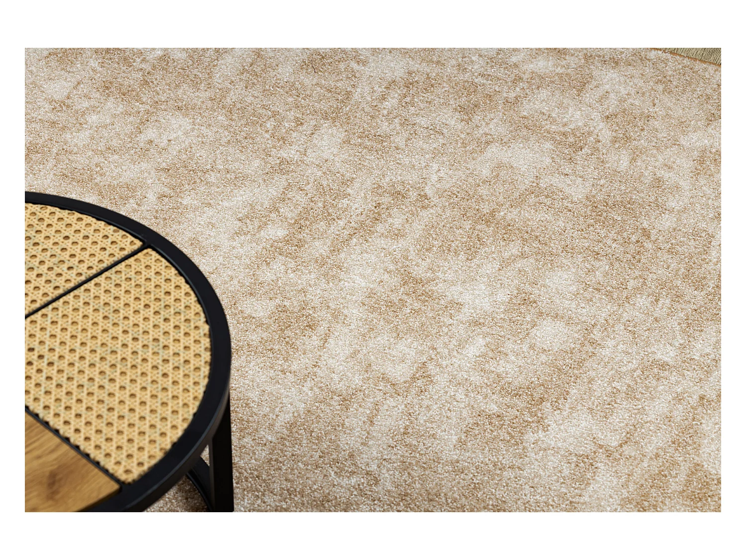 TAPIS cercle POZZOLANA beige cercle 150 cm