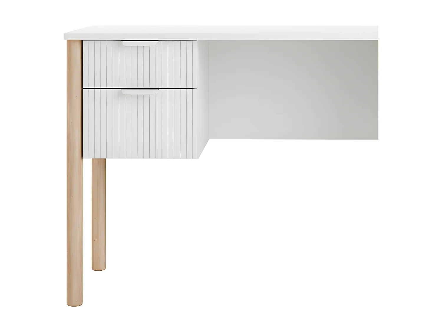 Bureau 4 tiroirs Miloo Blanc