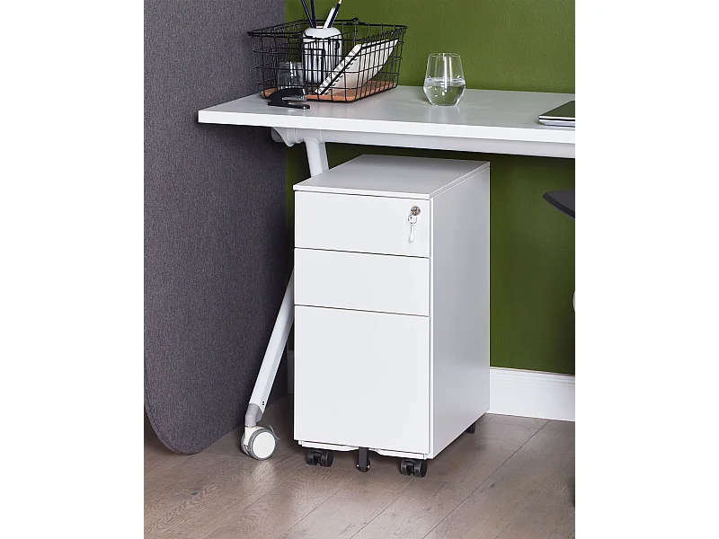 Meuble de rangement BOLSENA Métal Blanc