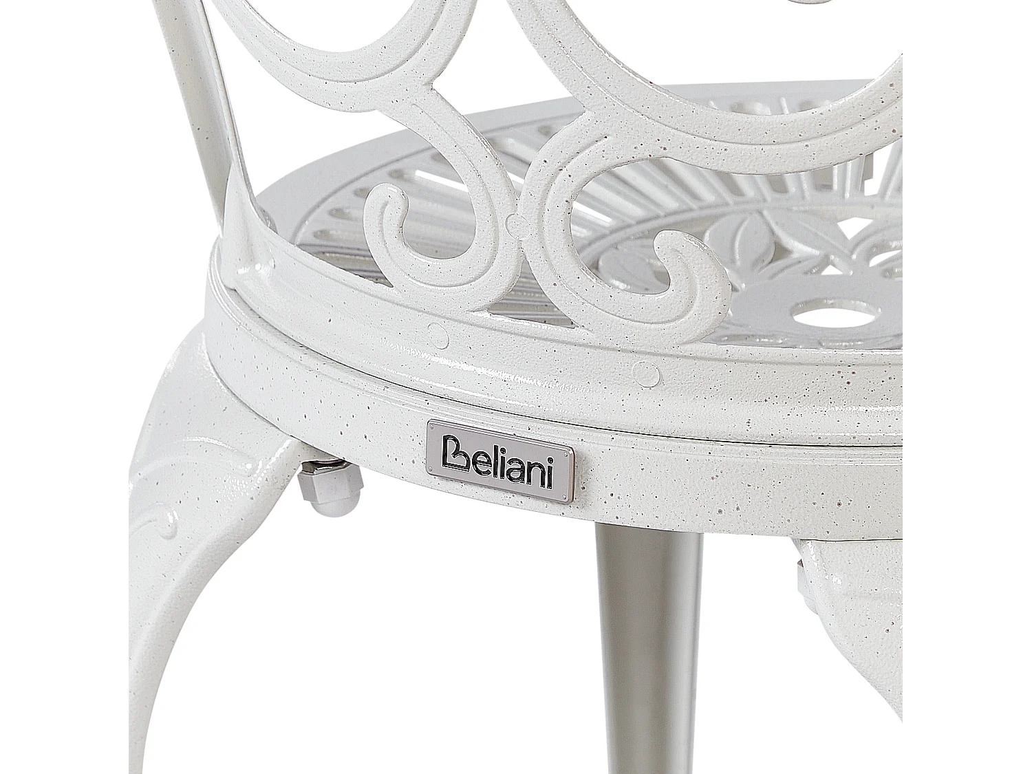 Lot de 2 chaises de jardin TRIORA Métal Blanc cassé