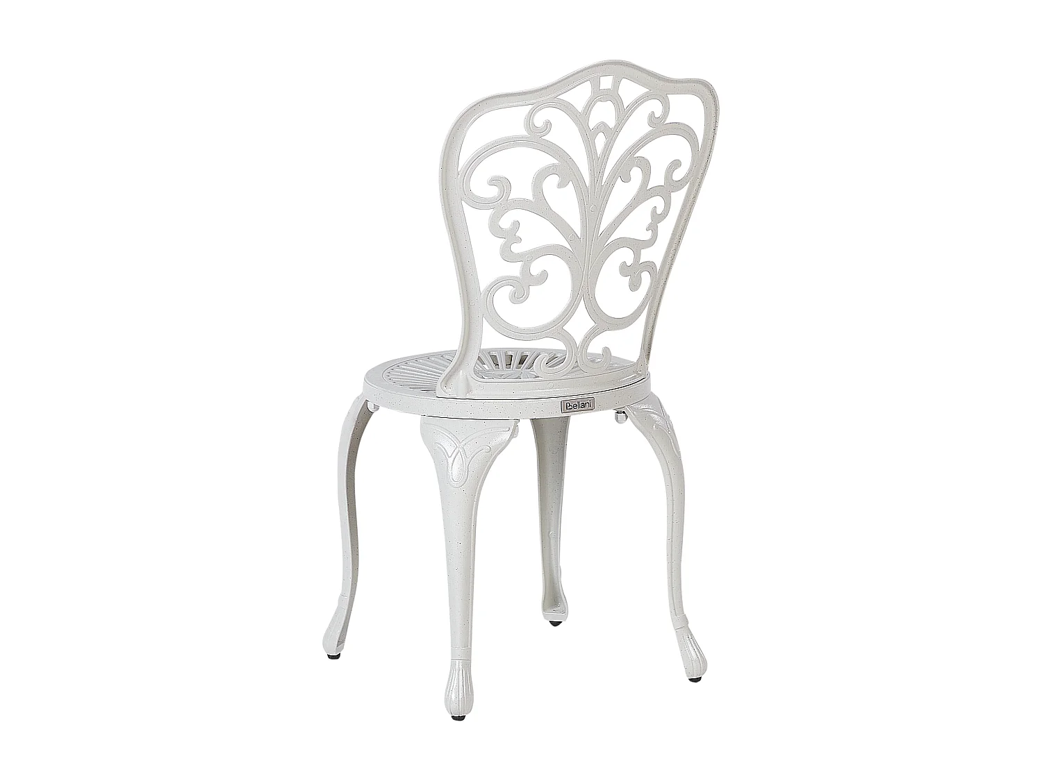 Gartenstuhl 2er Set TRIORA Metall Cremeweiss