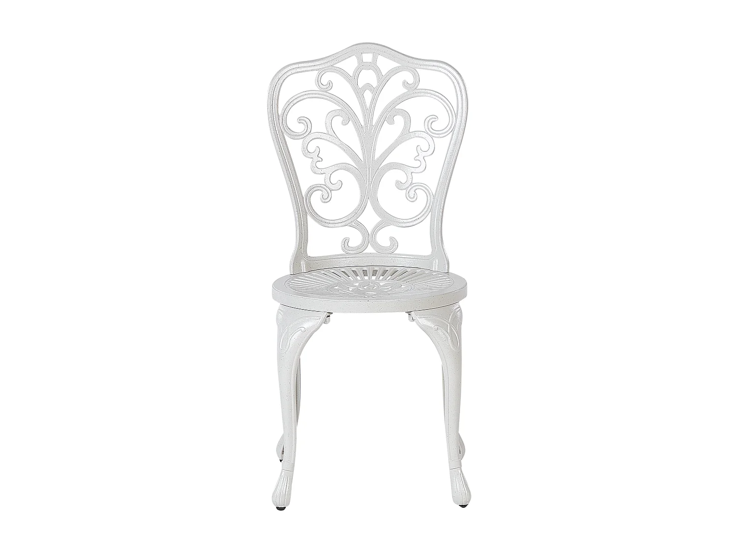 Lot de 2 chaises de jardin TRIORA Métal Blanc cassé