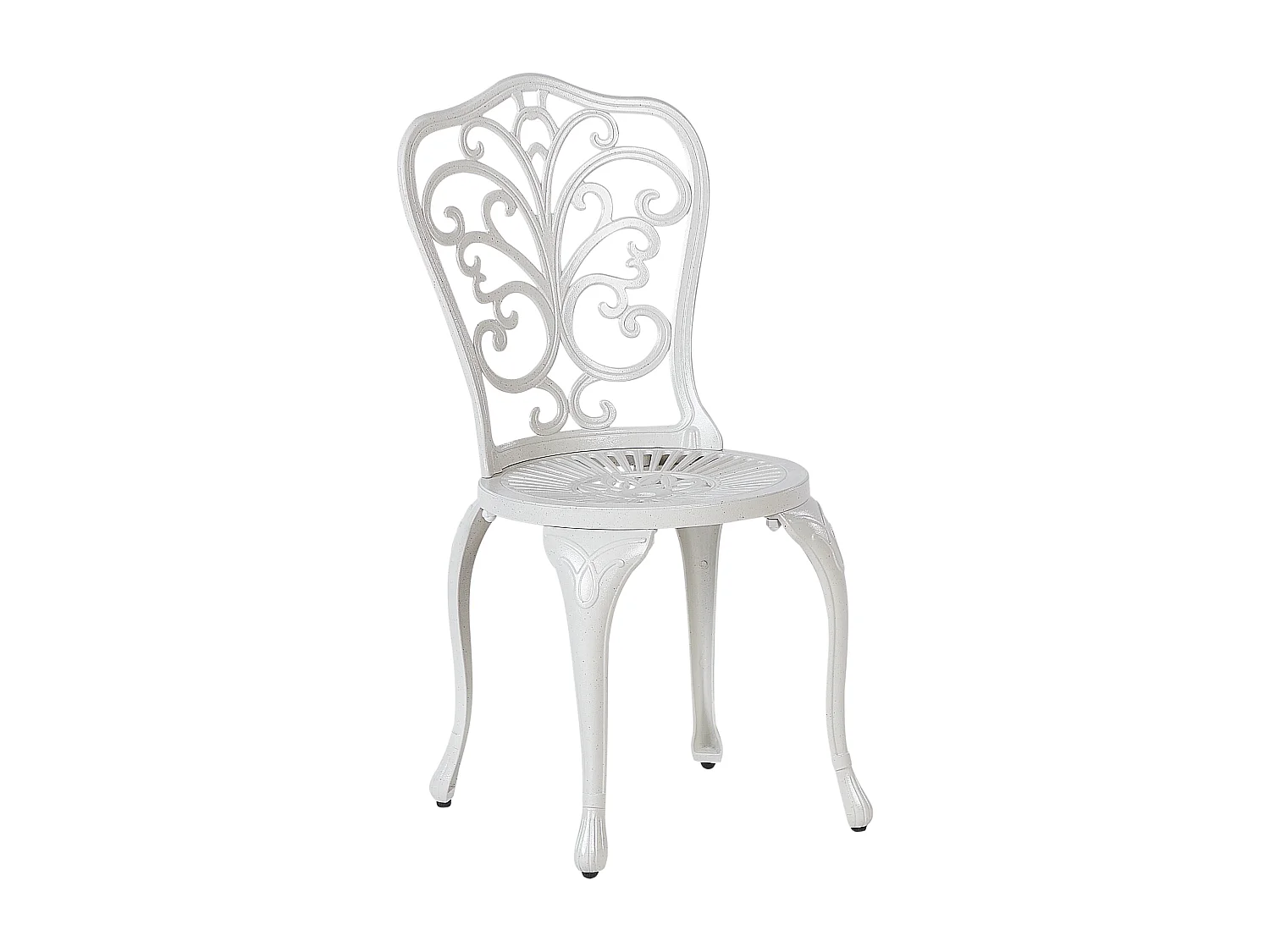 Lot de 2 chaises de jardin TRIORA Métal Blanc cassé