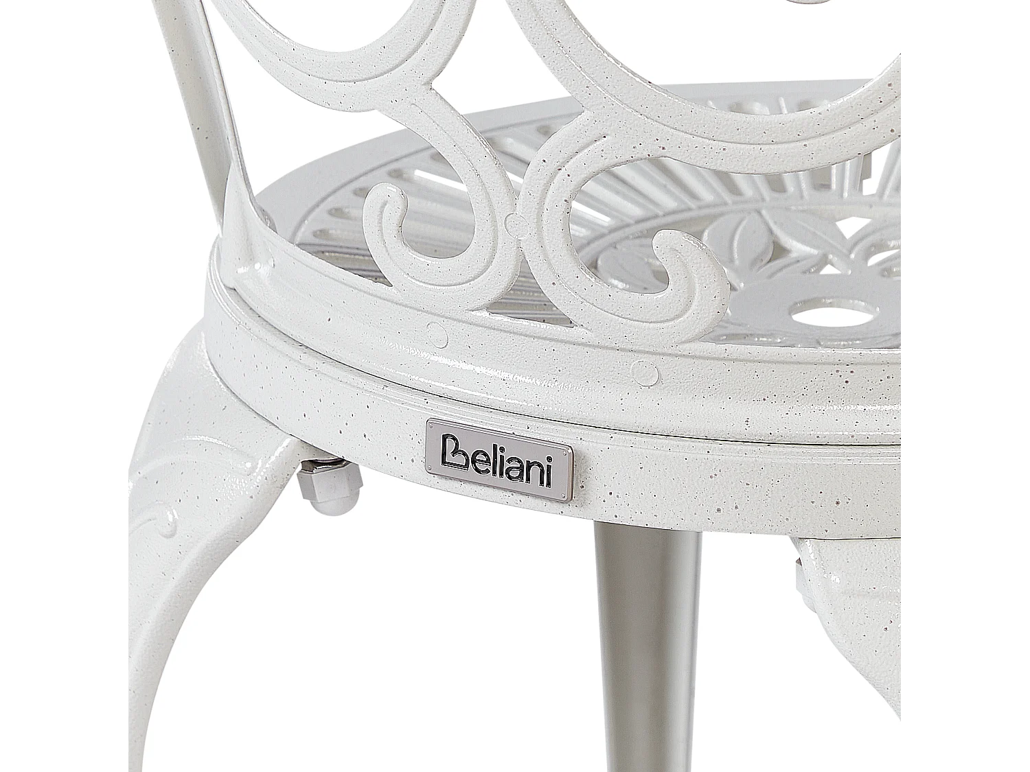 Lot de 2 chaises de jardin TRIORA Métal Blanc cassé