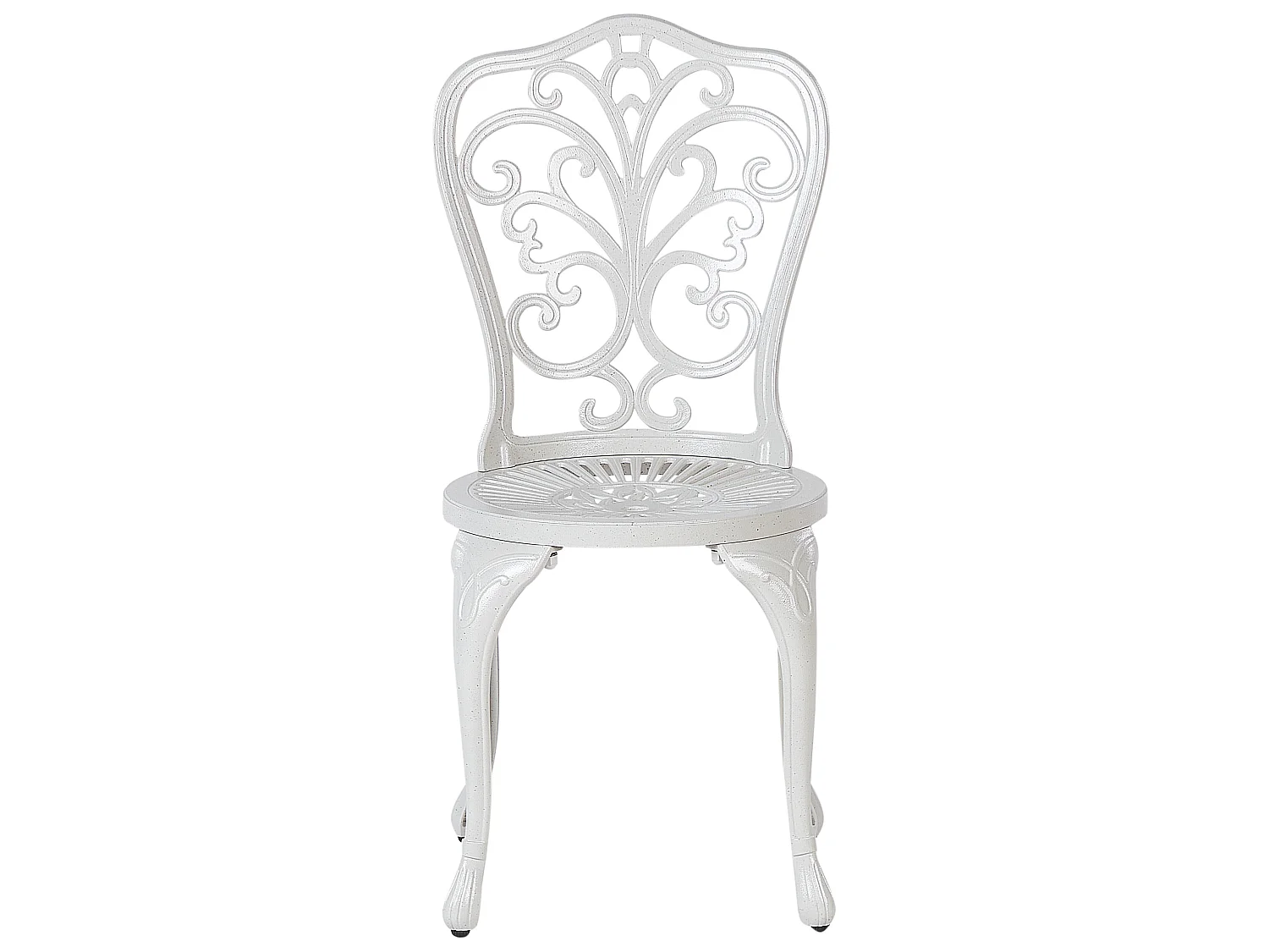 Lot de 2 chaises de jardin TRIORA Métal Blanc cassé