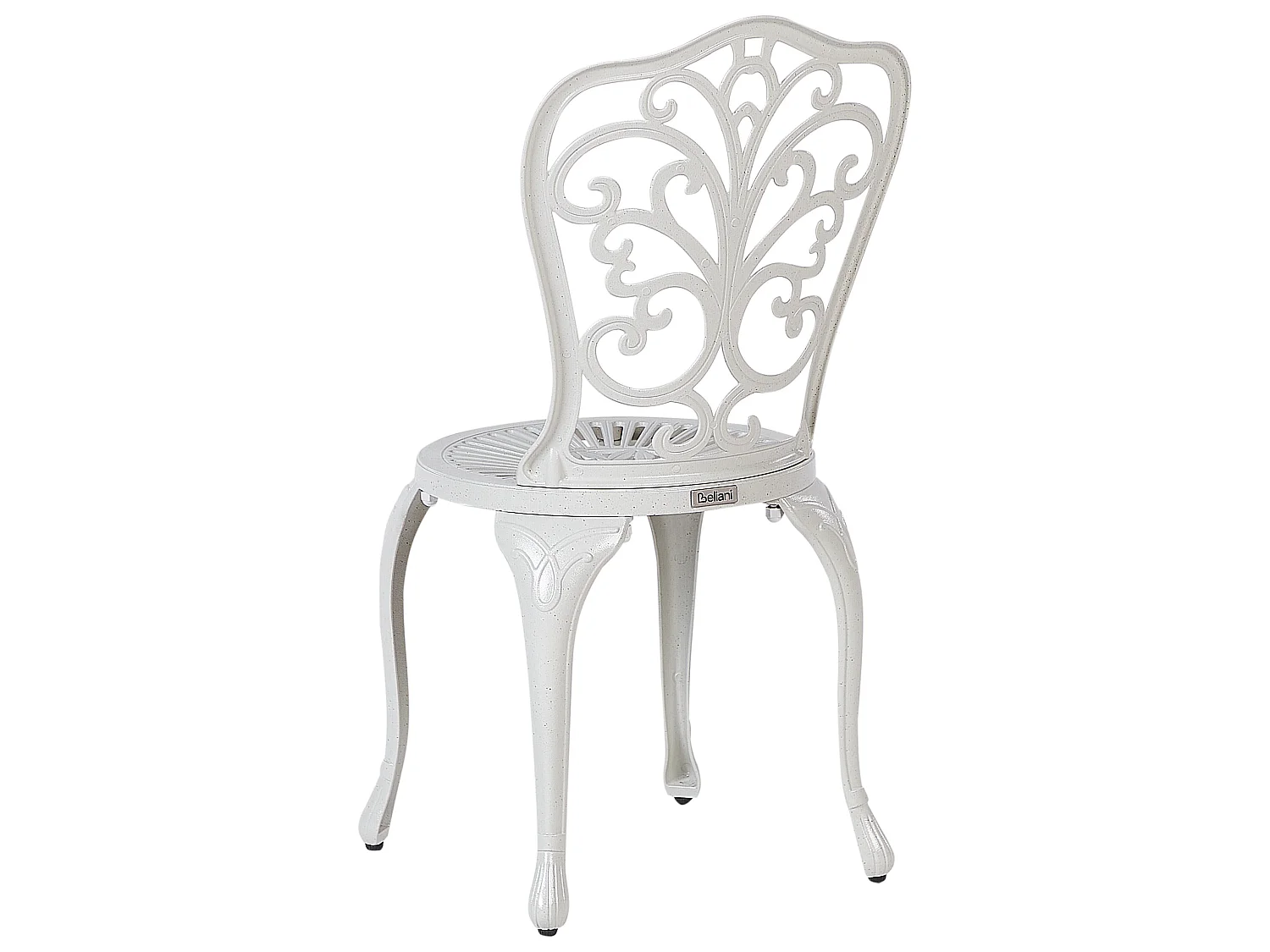 Lot de 2 chaises de jardin TRIORA Métal Blanc cassé