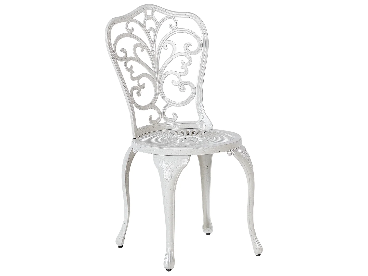 Lot de 2 chaises de jardin TRIORA Métal Blanc cassé