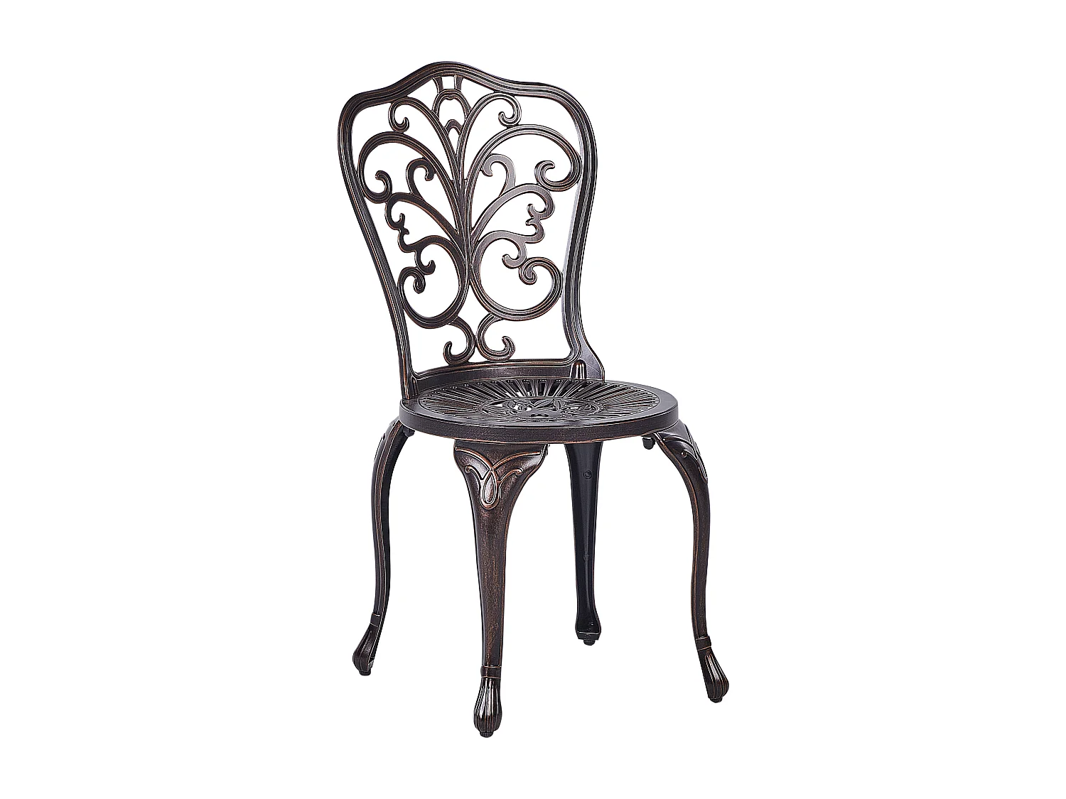 Lot de 2 chaises de jardin TRIORA Métal Marron