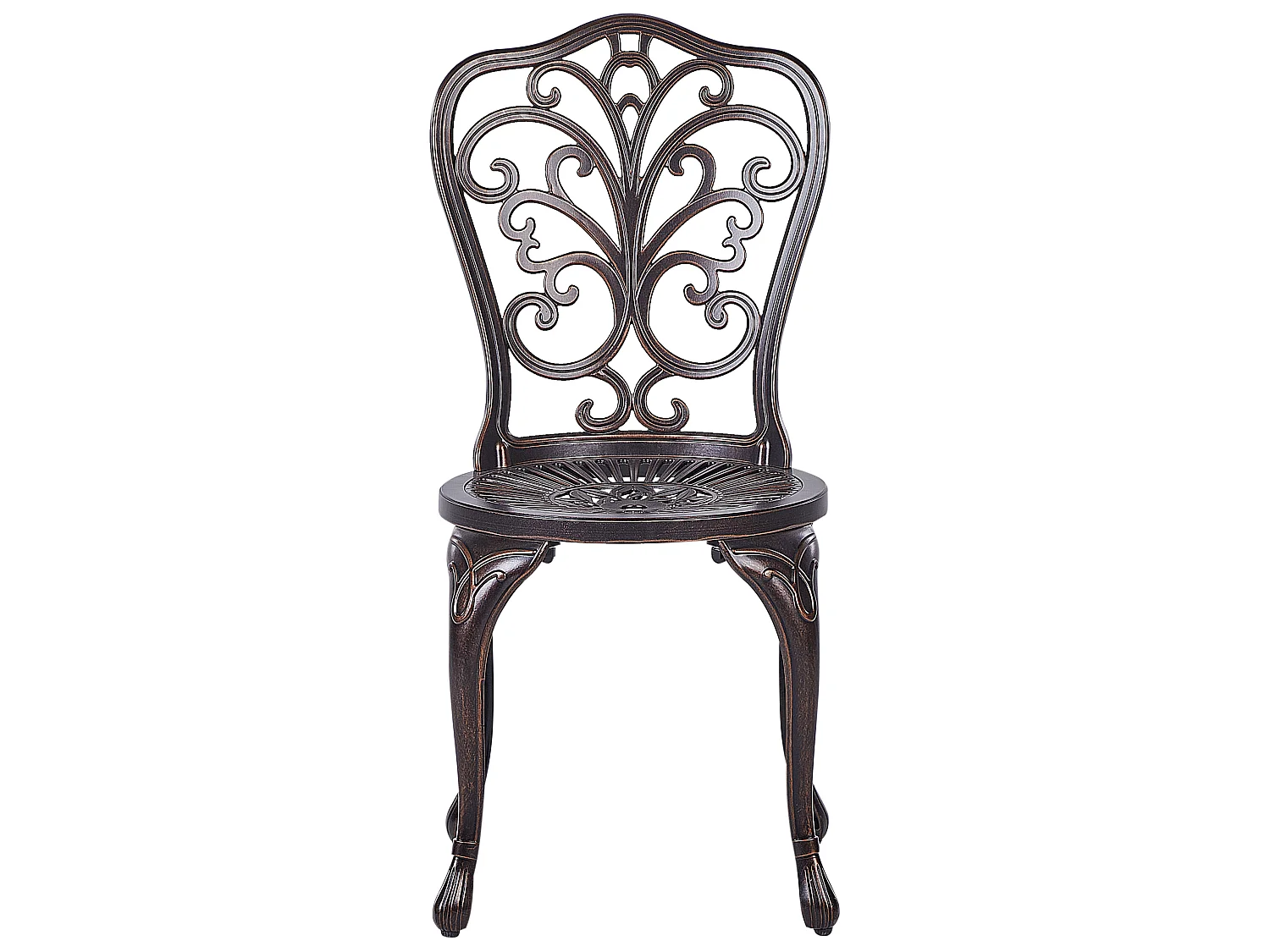 Lot de 2 chaises de jardin TRIORA Métal Marron