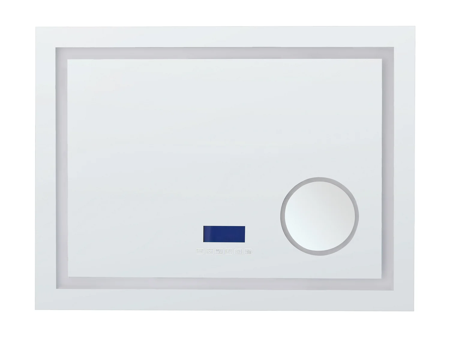 LED badkamerspiegel THAIX 80 cm 60 cm Zilver