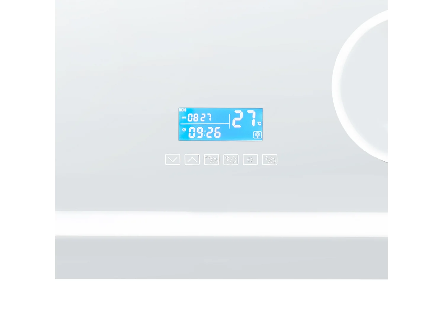 LED-Badezimmer-Spiegel THAIX 80 cm 60 cm Silber