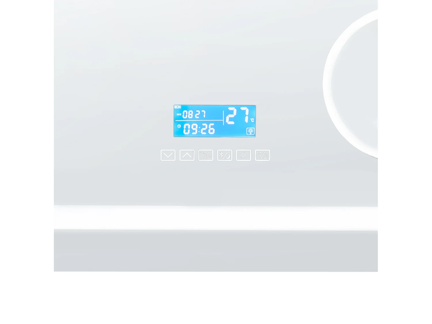 Miroir de salle de bain LED THAIX 80 cm 60 cm Argenté