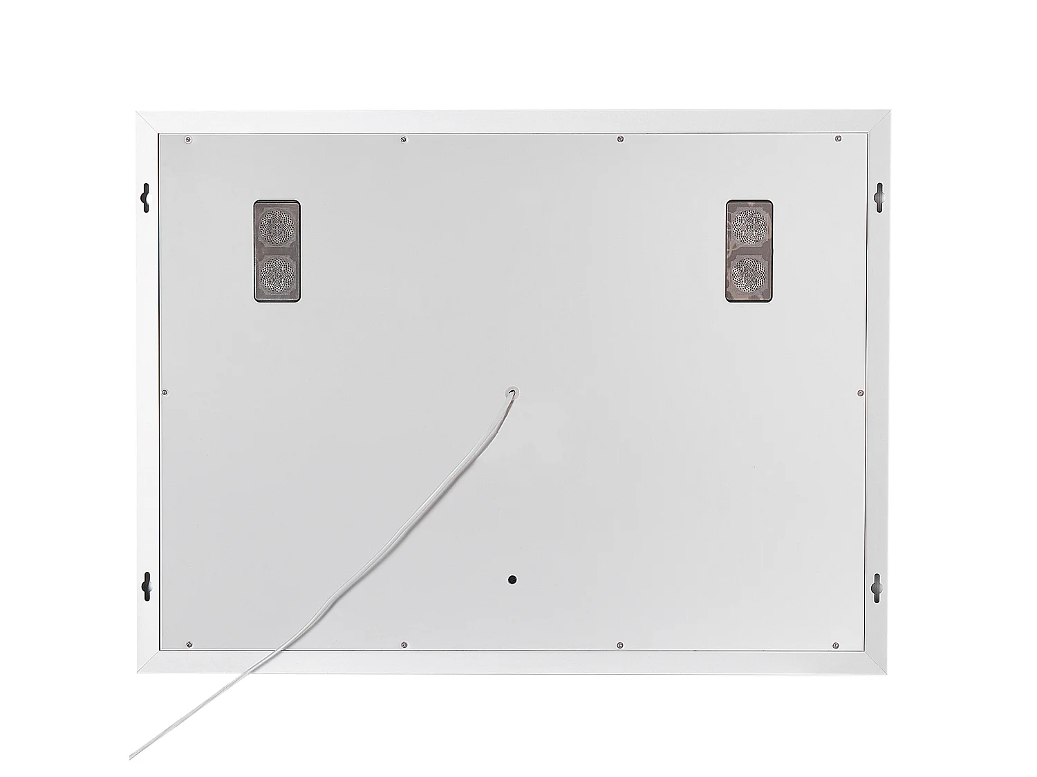 LED-Badezimmer-Spiegel THAIX 80 cm 60 cm Silber