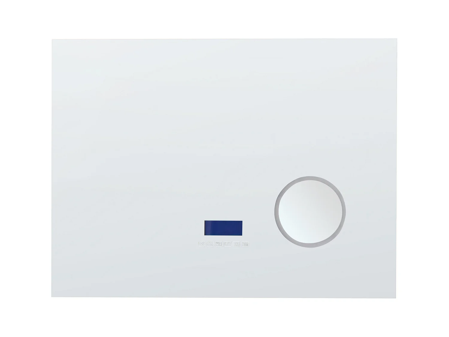 Miroir de salle de bain LED MONTARON 80 cm 60 cm Argenté