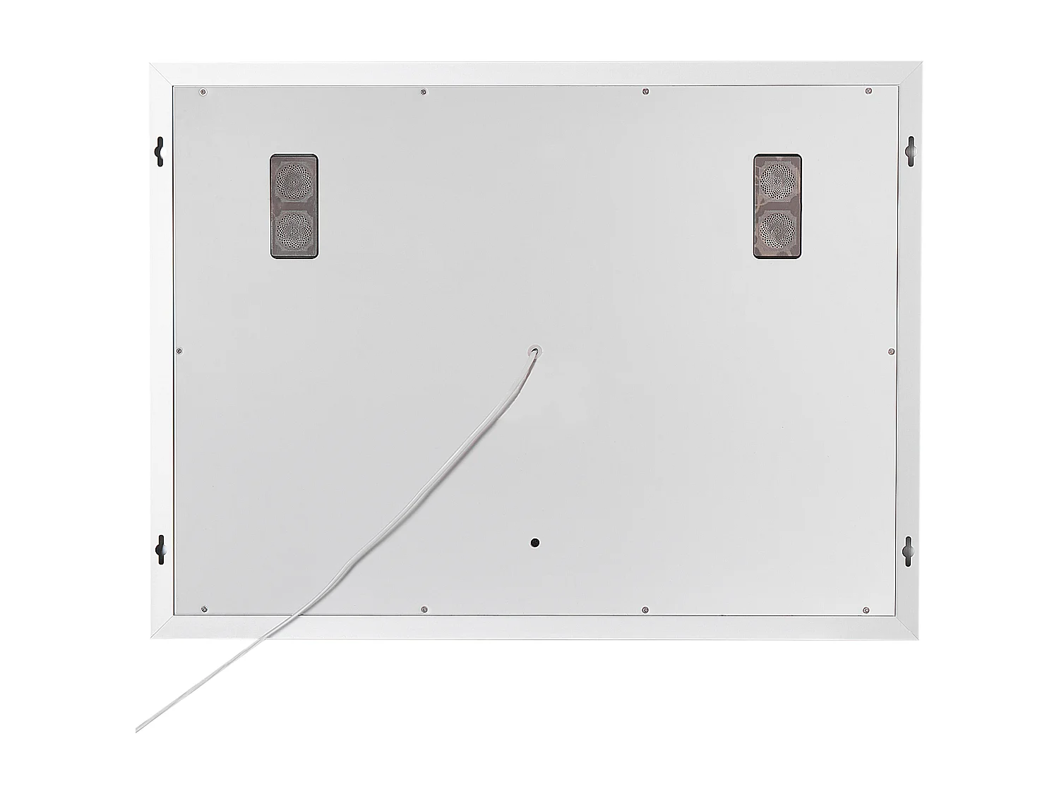 LED-Badezimmer-Spiegel MONTARON 80 cm 60 cm Silber