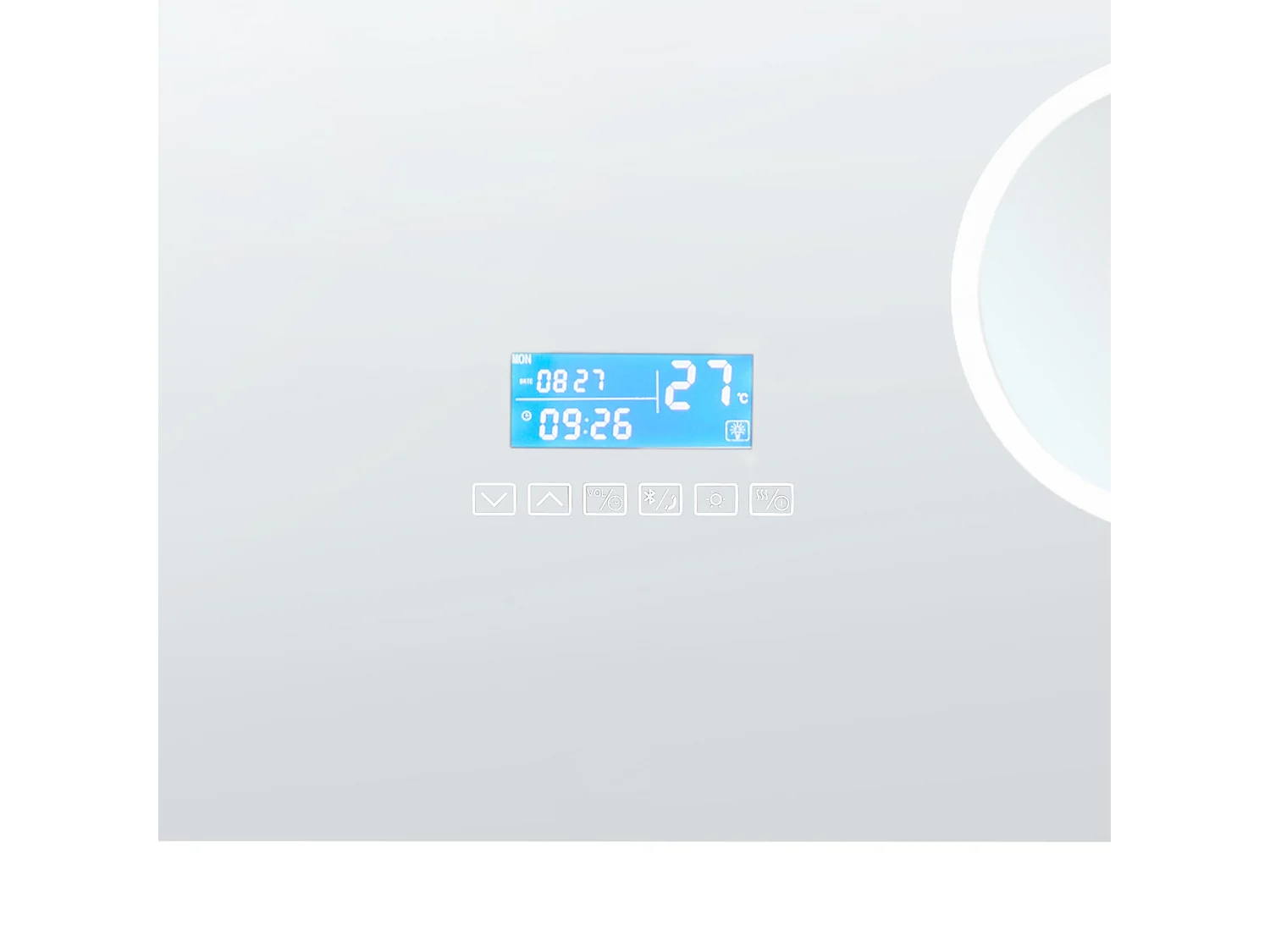 LED badkamerspiegel MONTARON 80 cm 60 cm Zilver