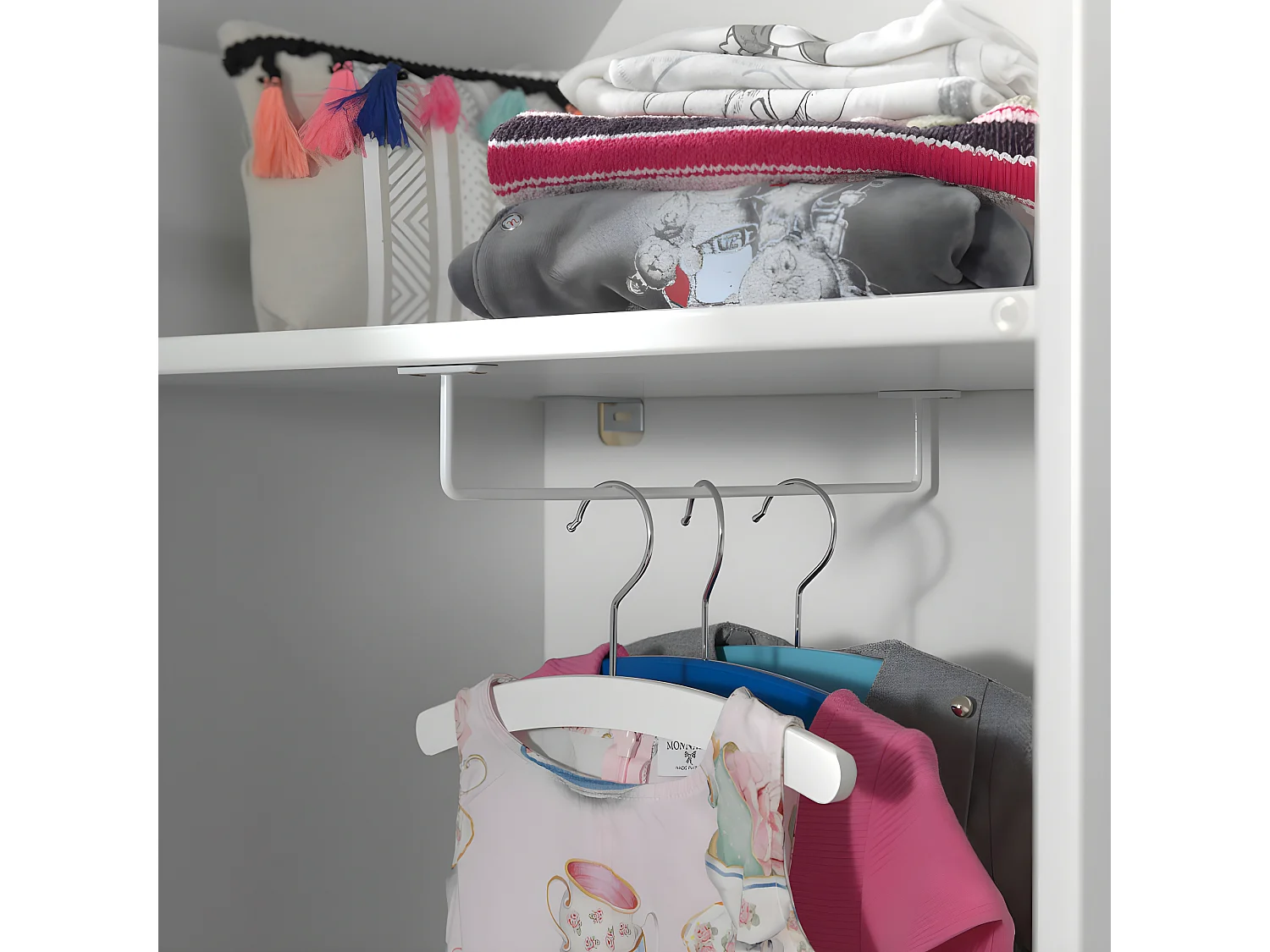 Agami - Armoire enfant en bois - Rose