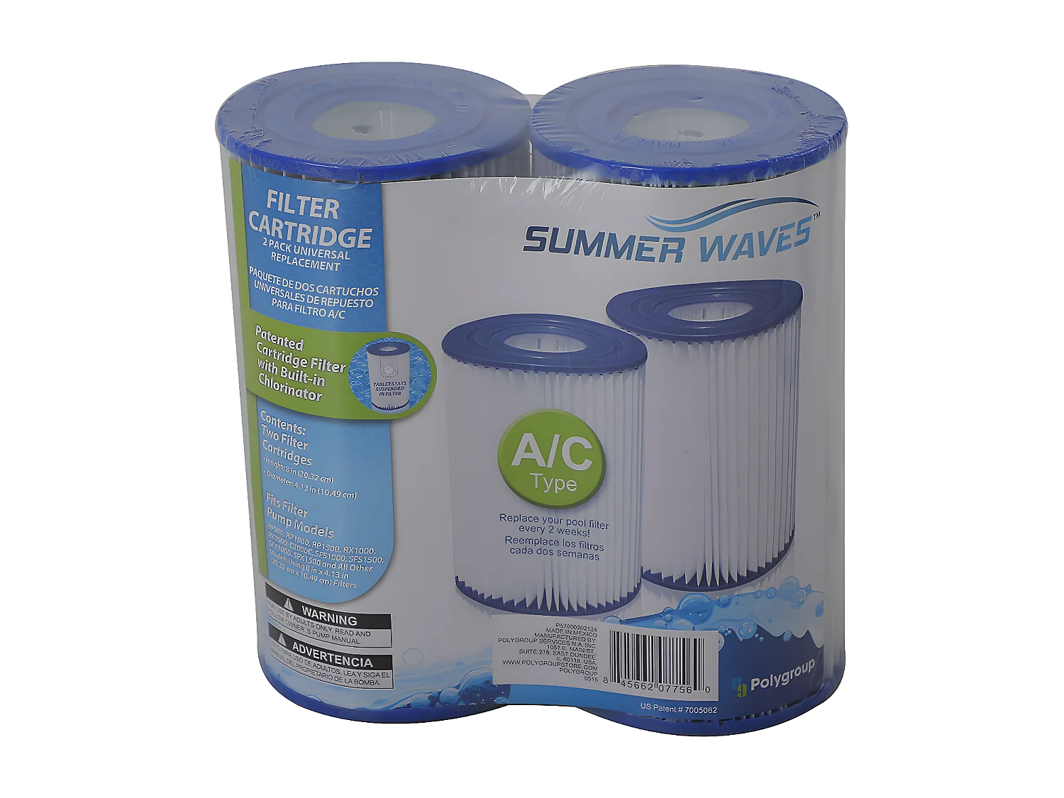 Lot de 2 cartouches de filtration A/C - Summer Waves