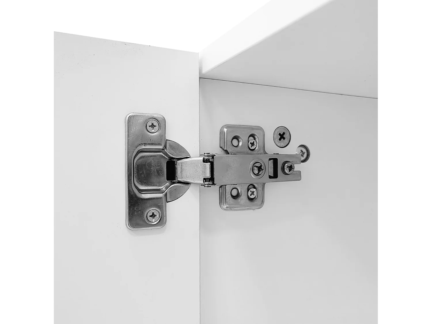 Móvel TV 170x40,3x49,9cm, com 1 porta, 4 gavetas, compartimentos abertos, puxadores e pés dourados, branco