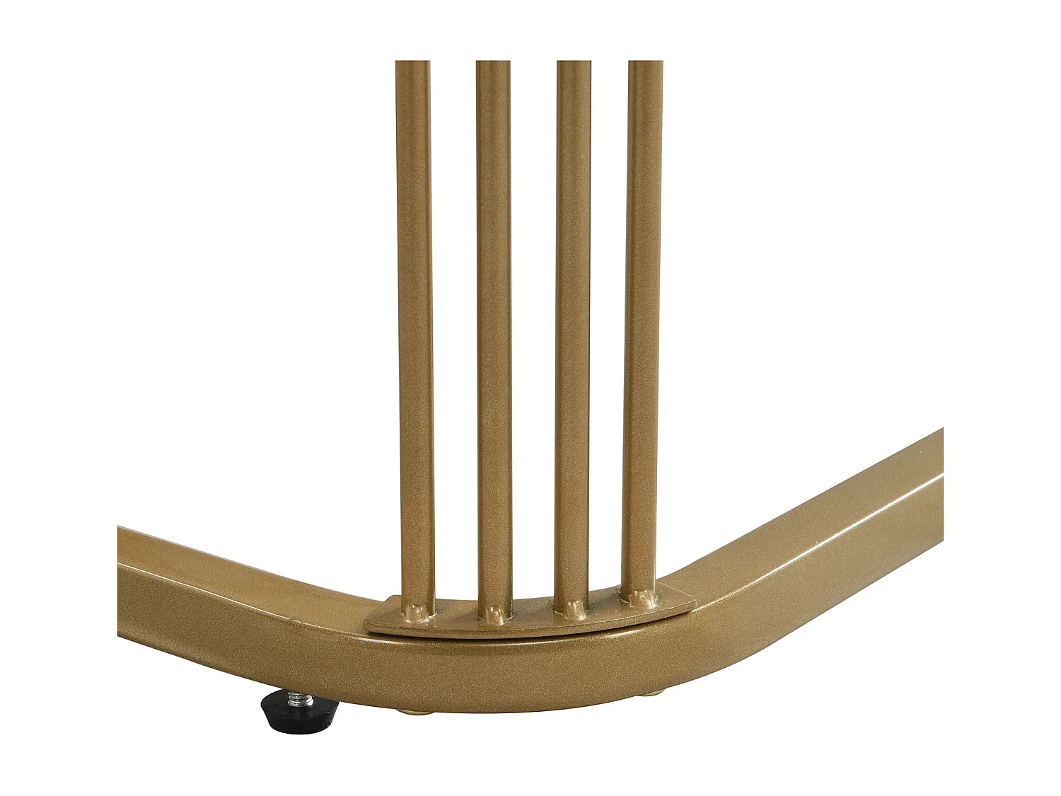 Set van 2 in elkaar passende salontafels, glanzende marmerlook, gouden accenten, met 2 lades, 60x60x45cm+50x50x34cm, wit