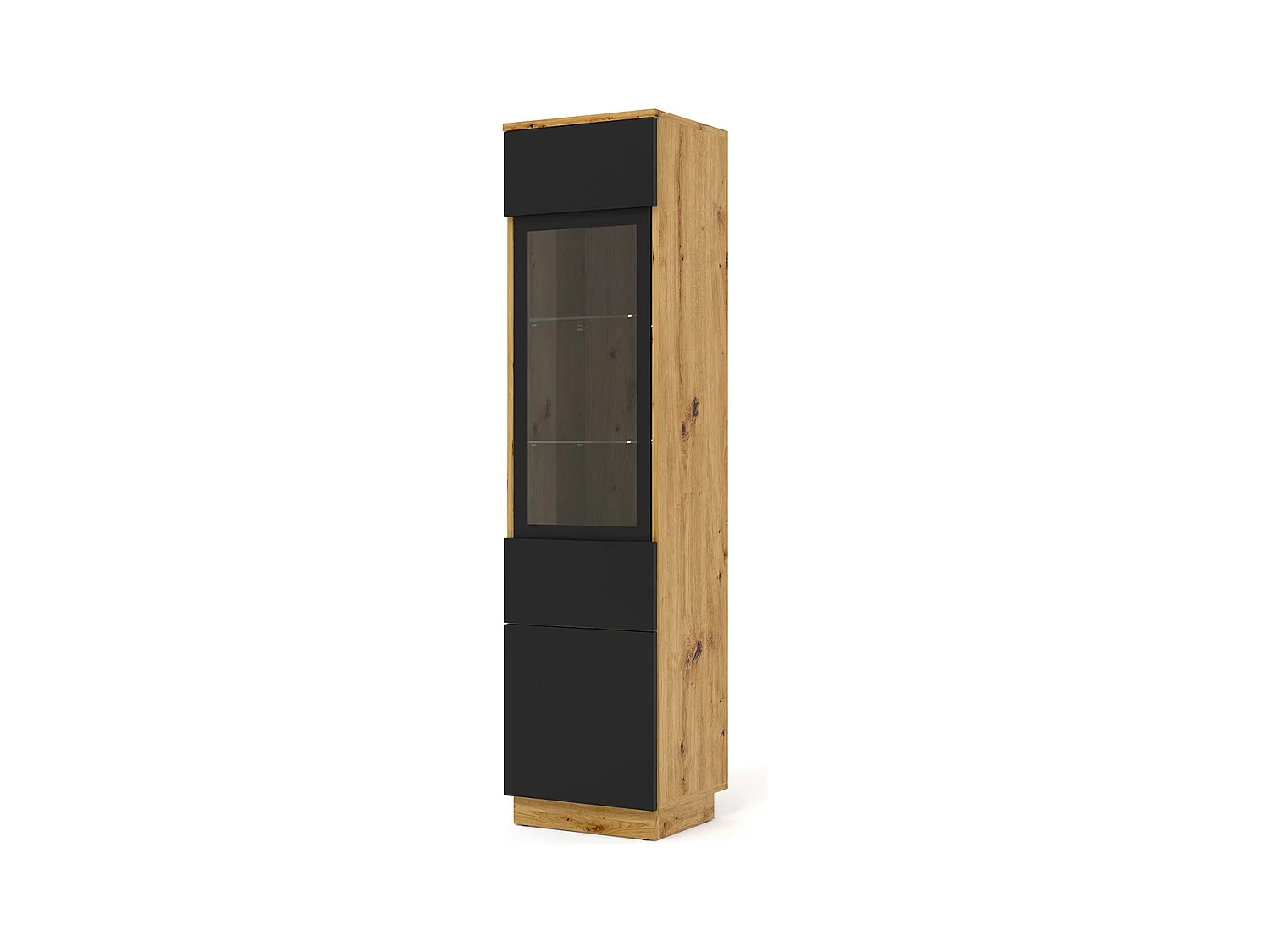 Vitrine 2 portes Aurus Bois et Noir