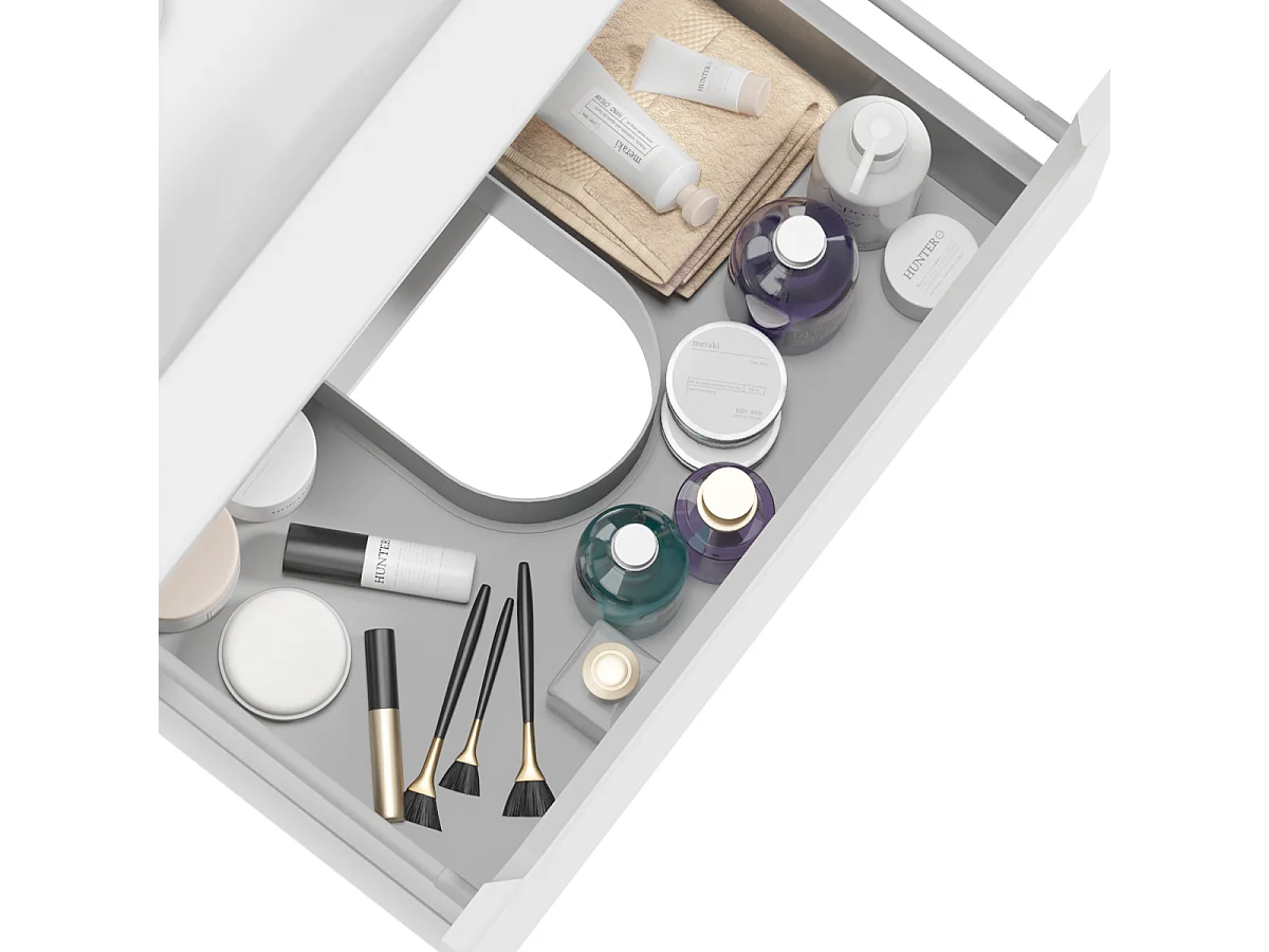 Mobile bagno doppio lavabo Livia bianco 120cm