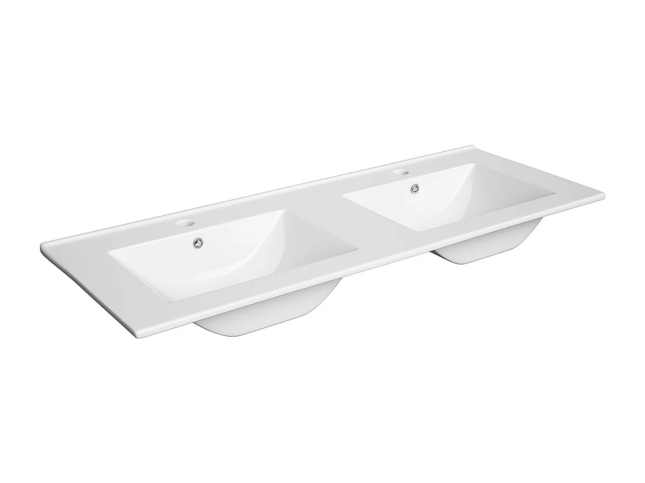 Mobile bagno doppio lavabo Livia bianco 120cm