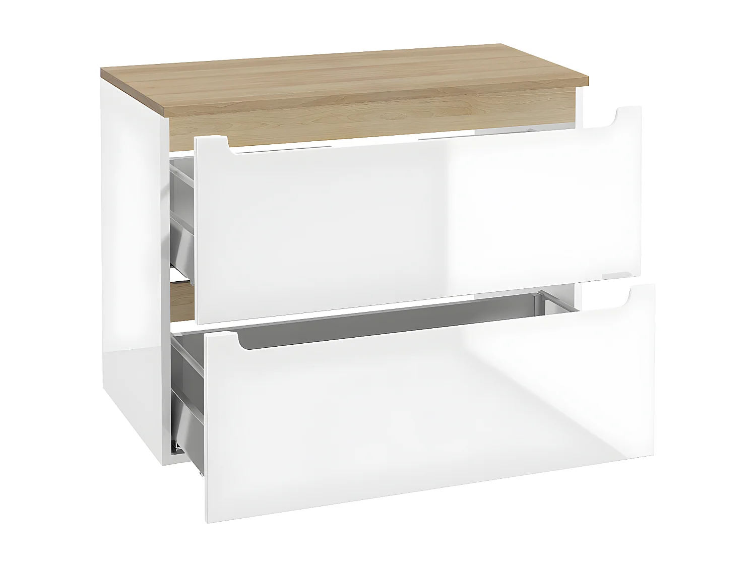 Móvel de lavatório Livia branco 80cm