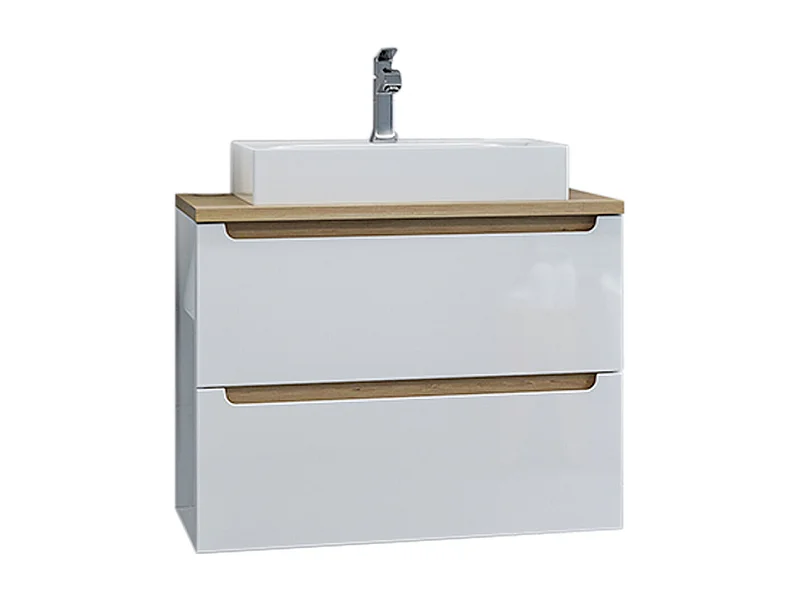 Mobile bagno con lavabo Livia bianco 80cm