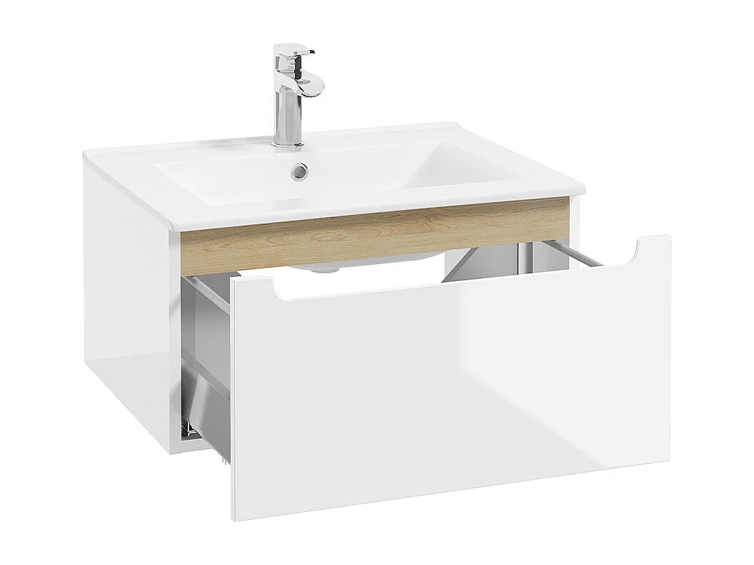 Mobile bagno con lavabo Livia bianco 60cm